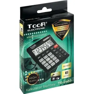 Desktop calculator Toor TR-2483 — 8-digit office calculator, basic arithmetic functions