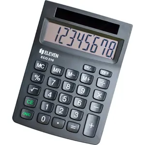 Pocket calculator Eleven ECC-210 with 8-digit display