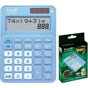 Dual-line calculator Toor Electronic TR-1223DB-B — 10-digit basic desktop calculator