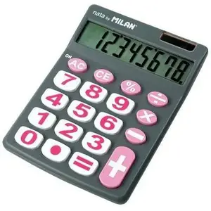 Desktop calculator Milan WIKR-954284 — basic arithmetic functions, battery/solar power