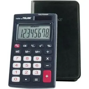 Calculator Milan 8-digit black — desktop calculator by Milan, model WIKR-929125