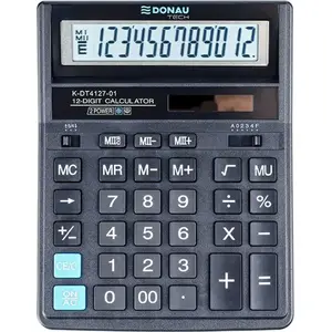 Desktop calculator Donau DONAU TECH K-DT4127-01 — 12-digit display, 203×158×31 mm, black