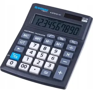 Desktop calculator Donau Tech Office K-DT5101-01 — 10-digit display, 137×101×30 mm, black