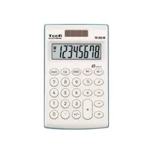 Desktop calculator Toor Electronic TR-252W — basic arithmetic functions, battery-powered, portable