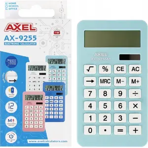 Desktop calculator Axel AX-9255M — basic 8-digit calculator with PUD 50/100 and PG functions
