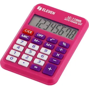 Pocket Calculator Eleven LC110NR-PK — 8-digit basic calculator, pink