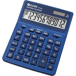 Calculator Eleven SDC-444XRNVE blue 12-digit display