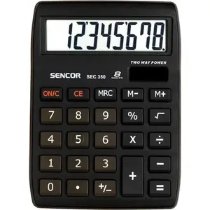Desktop calculator SENCOR SEC 350 — basic arithmetic functions, compact design