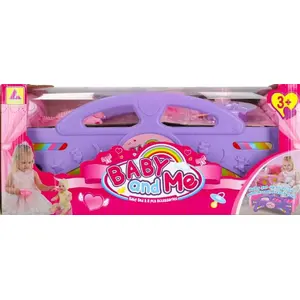 Leļļu gultiņa mega creative KT6000F 47×21×29 cm koka rotaļu mēbeles