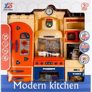 Rotaļu virtuve mega creative, modelis LS323-22, apt. izmēri 38×38×9 cm, darbina ar baterijām (B/O)