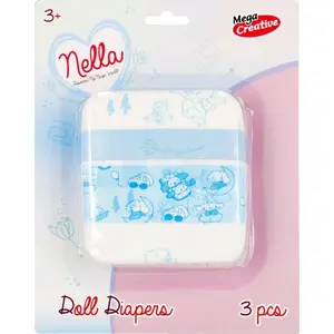 Autiņu pārsēji Mega Creative Nella 18×23 cm, iepakojumā 3 gab., modelis 60109