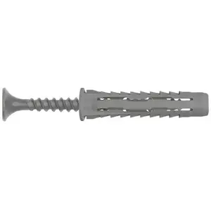 Wall plug set Koelner/Rawlplug UNIPLUG universal dowel 6×30 mm with screw, 40 pcs