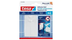Универсальный крючок Tesa 77766 — для помещений, белый, 2 шт.