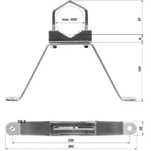 Mounting Bracket Delta OMM-60L13 — wall bracket for circular devices, model OMM-60L13