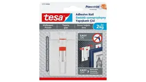 Универсальный крючок Tesa 77777 — для помещений, белый, 2 шт.