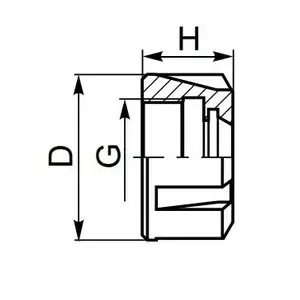 Nut NAKRETKA 9833-16 Aptel — fastening component, model 9833-16