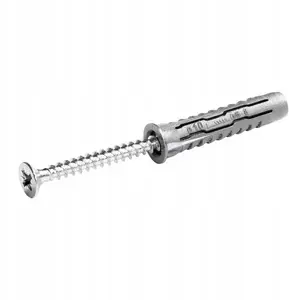 Universal wall plug and screw set Koelner/Rawlplug UNIPLUG 8×40 mm with screw 5.0×60 mm, 60 pcs