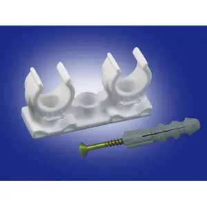 Dubultā stiprinājuma kronšteins 20–22 mm ar skrūvi un dībeļiem Onnline A-690678