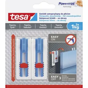 Adhesive Adjustable Nail for Wooden Frames Tesa 77778-00007-00 — max load 1 kg