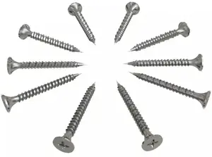 Stainless steel universal screw Koelner/Rawlplug 4x35 mm, pack of 10