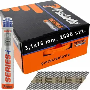 Naglas Paslode NFP 3,1×75 mm RS Ring, 2 500 gab., MPN 142029