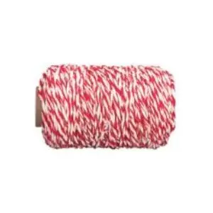 Butcher's twine Koelner SZ-W-10-BCZ white-red 0.1 kg