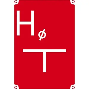 Hydrant Sign Plate PROCERA Znak TDC orientation sign for hydrant BH-JB001BPPN