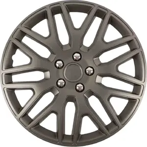 Wheel hubcap 17" graphite with chrome screws, No name AMI-11283