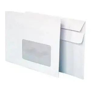 Envelope HERLITZ DL with adhesive strip, right window, white, 400 pcs