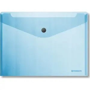 Конверт на кнопке A6 Penmate PP-235 синий — пластиковый конверт с застёжкой