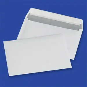 Конверт C6 с силиконовой лентой Office Products HK, 114×162 мм, 80 г/м², 1000 шт., белые