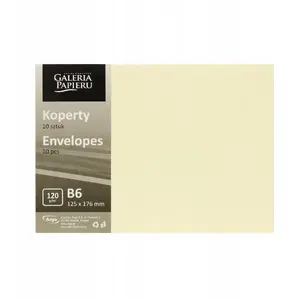Decorative envelopes Galeria Papieru B6 smooth light cream