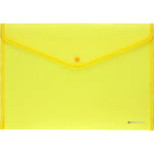 Document folder TEKA Koperta na zatrzask A4 LUX yellow — A4 snap envelope folder