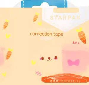 Correction Tape STARPAK KOREKTOR W TASMIE 5 mm x 6 m, rabbit dispenser, STK KOR61