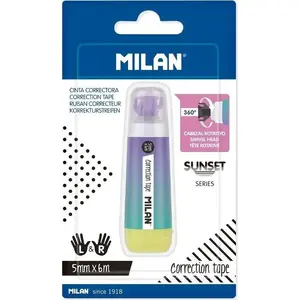 Correction tape TEKA Korektor mini Sunset 5 mm x 6 m, compact handheld dispenser