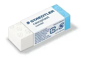 Eraser Staedtler rasoplast combi 526 BT white — 43×19×13 mm, 1 pc