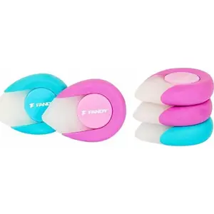 Eraser set FANDY for pencil and erasable pen, pack of 24, model 488648