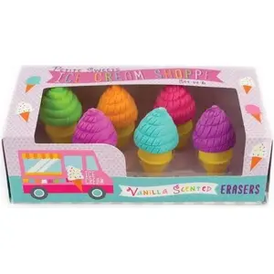 Eraser Bands Kolorowe Baloniki 'Sweet Ice Cream' — 6 designs, assorted colors