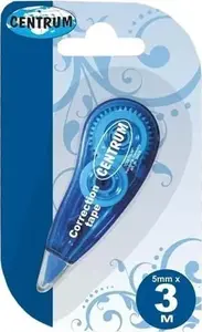 Correction Tape Centrum 5 mm x 3 m model 86078 — tape applicator for paper corrections
