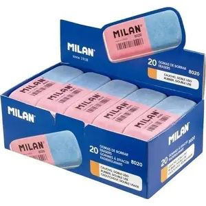 Eraser set Milan MILAN 465750 — 20 pieces, for pencil and ink