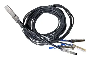 MikroTik QSFP56 Breakout Cable 3m Male to 4x QSFP56 Male Black