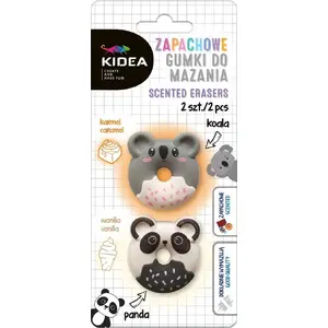 Eraser set Derform Panda & Koala 2pcs — scented novelty erasers for school and office