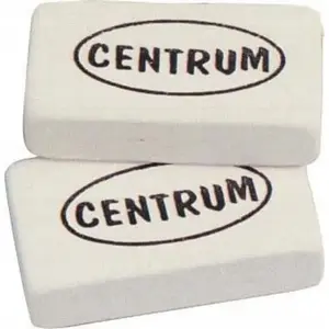Eraser Centrum CE80375 — block eraser 30×16×8 mm, pack of 80