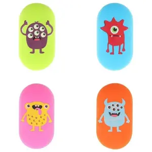 Eraser Strigo oval with Monster print, pack of 24