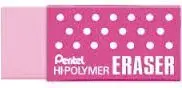 Eraser No name ZEH-05 Hi-polymer, pink — compact hi-polymer eraser