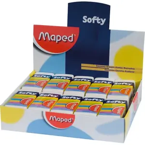 Eraser Maped 511790 white pack of 20 – Maped eraser, model 511790, 20 pieces