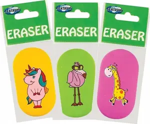 Eraser Centrum Oval CE80172 — Centrum oval-shaped stationery eraser