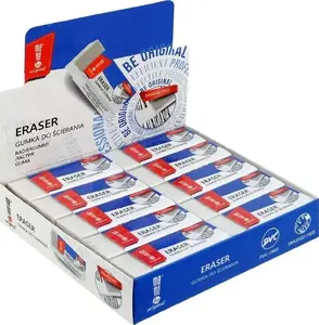 Eraser pack MemoBe white office erasers 20 pieces, plain rubber, rectangular