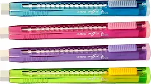 Eraser Sleeve Mix Tetis GE010-M, adjustable pencil eraser, pack of 20