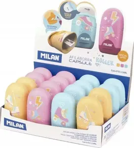 Teka Capsule Roller Eraser with Sharpener 16 pcs TEKA model 606501